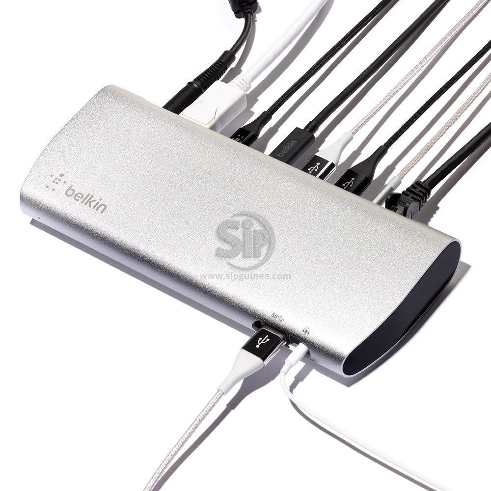 Belkin Thunderbolt™ 3 Express Dock HD – F4U095 | Station d’accueil haut débit | Double 4K  + Adaptat