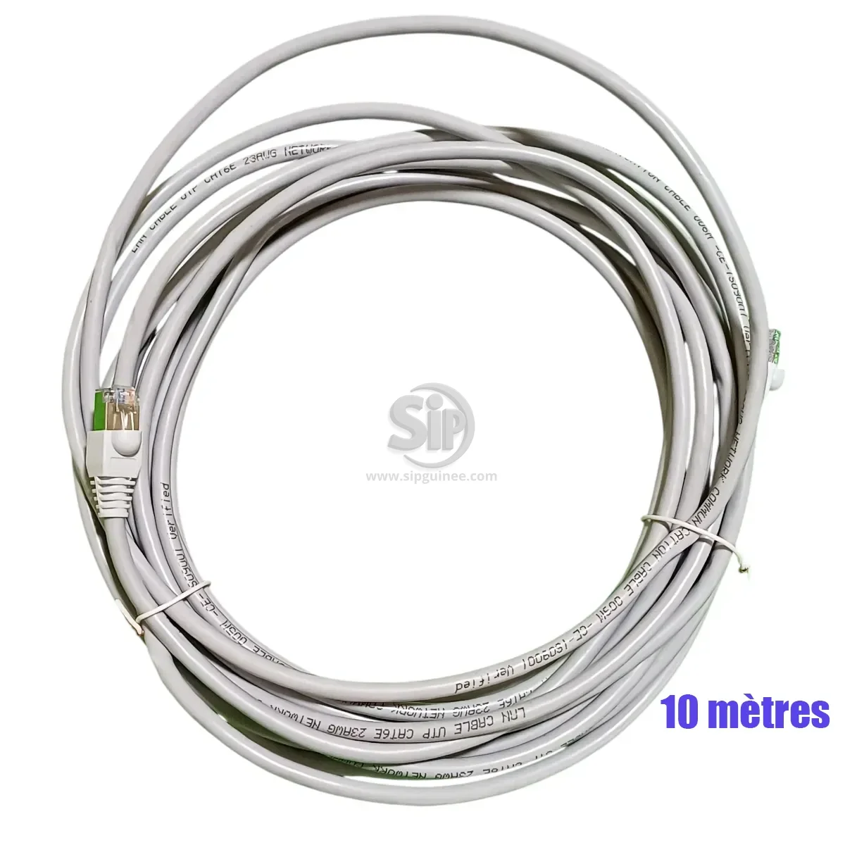 Câble réseau Préfabriqué – UTP Cat 6e 23 AWG avec Connecteurs FTP Cat 6 EZ 1U et Manchon - Variante