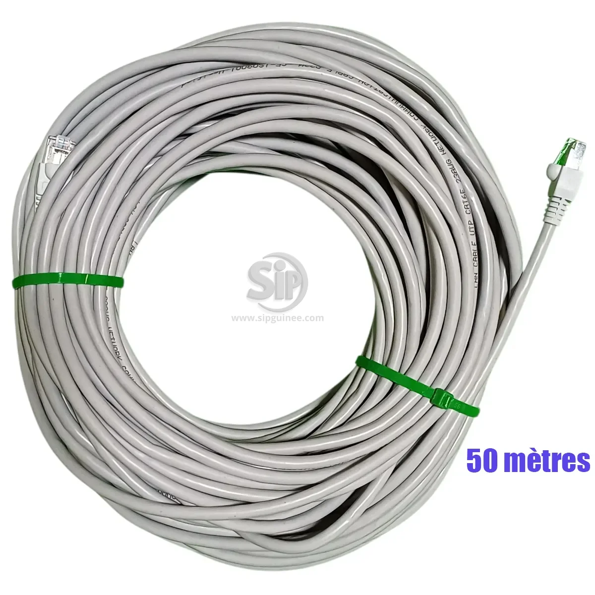 Câble réseau Préfabriqué – UTP Cat 6e 23 AWG avec Connecteurs FTP Cat 6 EZ 1U et Manchon - Variante