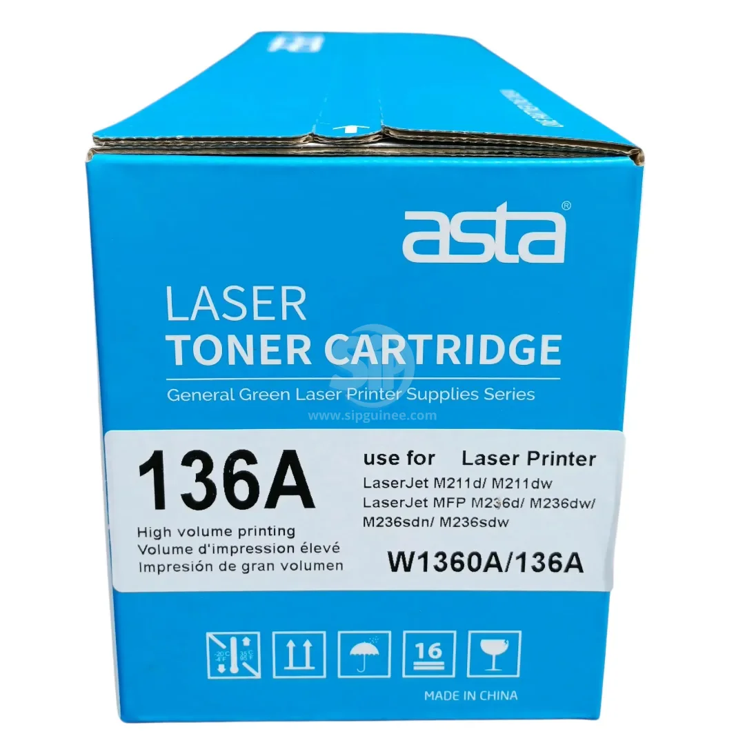 Cartouche de toner ASTA 136A (W1360A) – Compatible HP LaserJet M211 / MFP M236  Noir  1100 pages