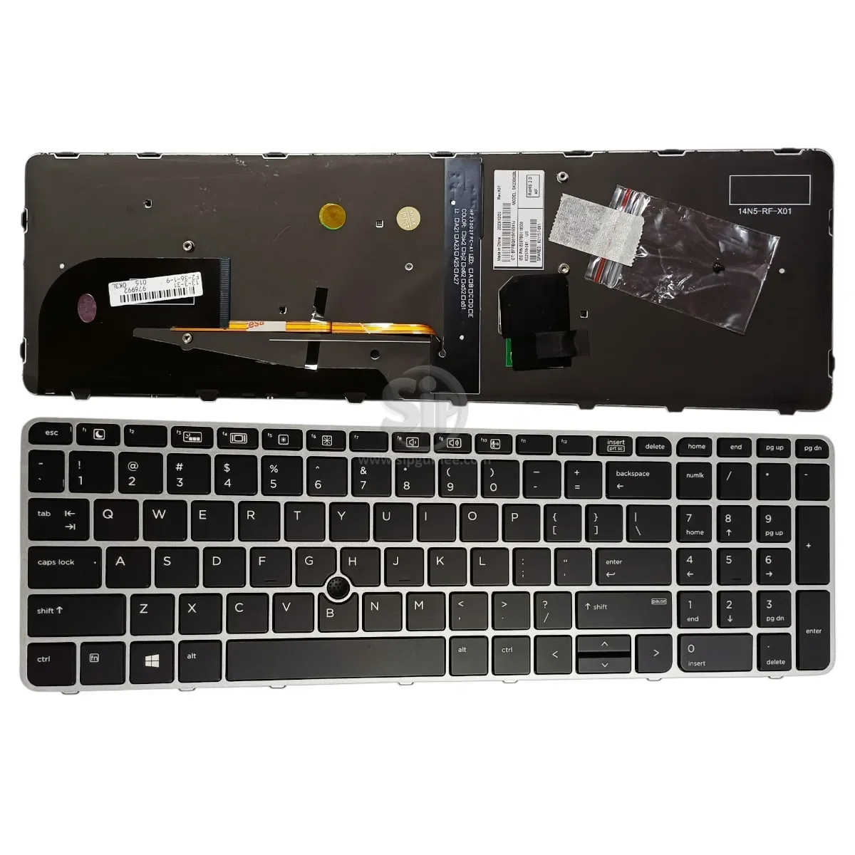 Clavier Rétroéclairé pour HP EliteBook 850 G3  Disposition US QWERTY