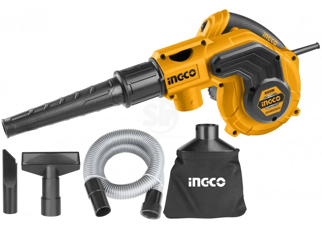 INGCO AB8008 – Souffleur-Aspirateur Électrique 800W quasi-neuf  Accessoires complets