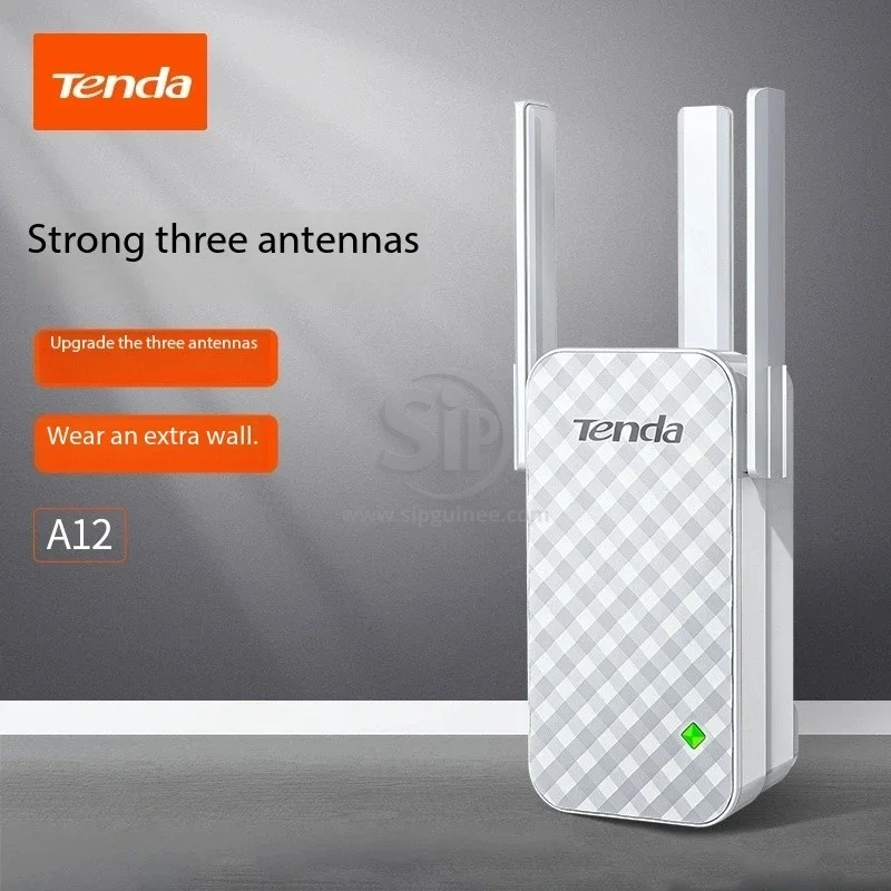 Répéteur Wi-Fi Tenda A12  N300  2,4 GHz  2 Antennes 5dBi  Amplificateur de signal