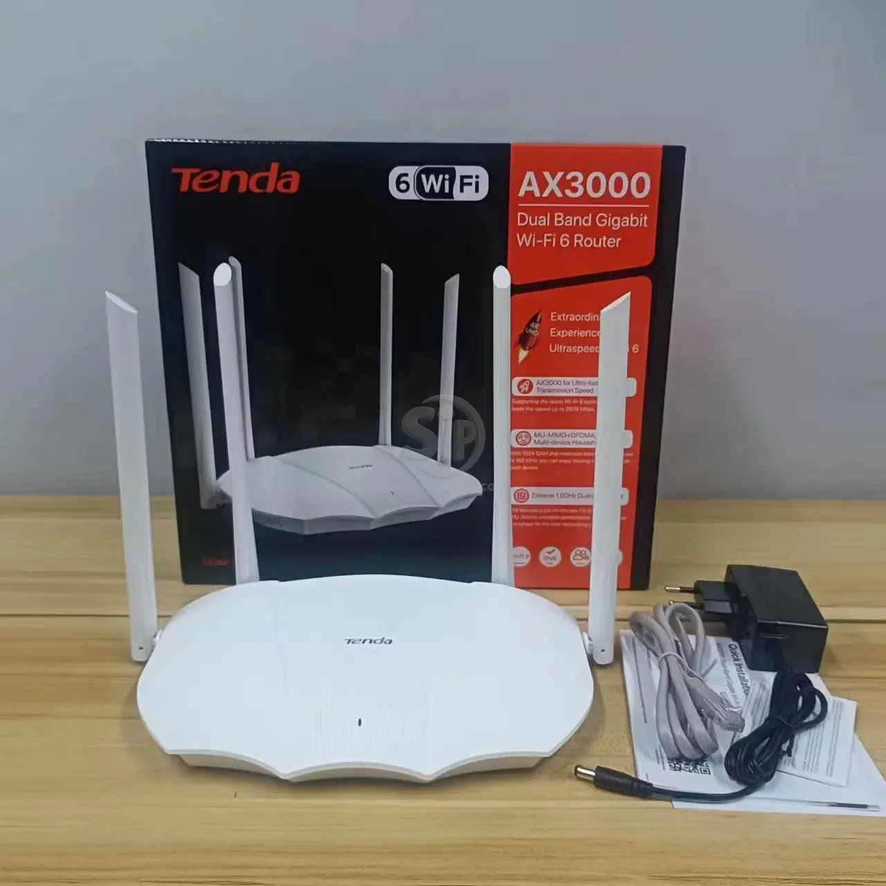 Routeur Wi-Fi 6 Tenda RX9 | AX3000 | Dual Band | 4 Antennes 6dBi | Ports Gigabit